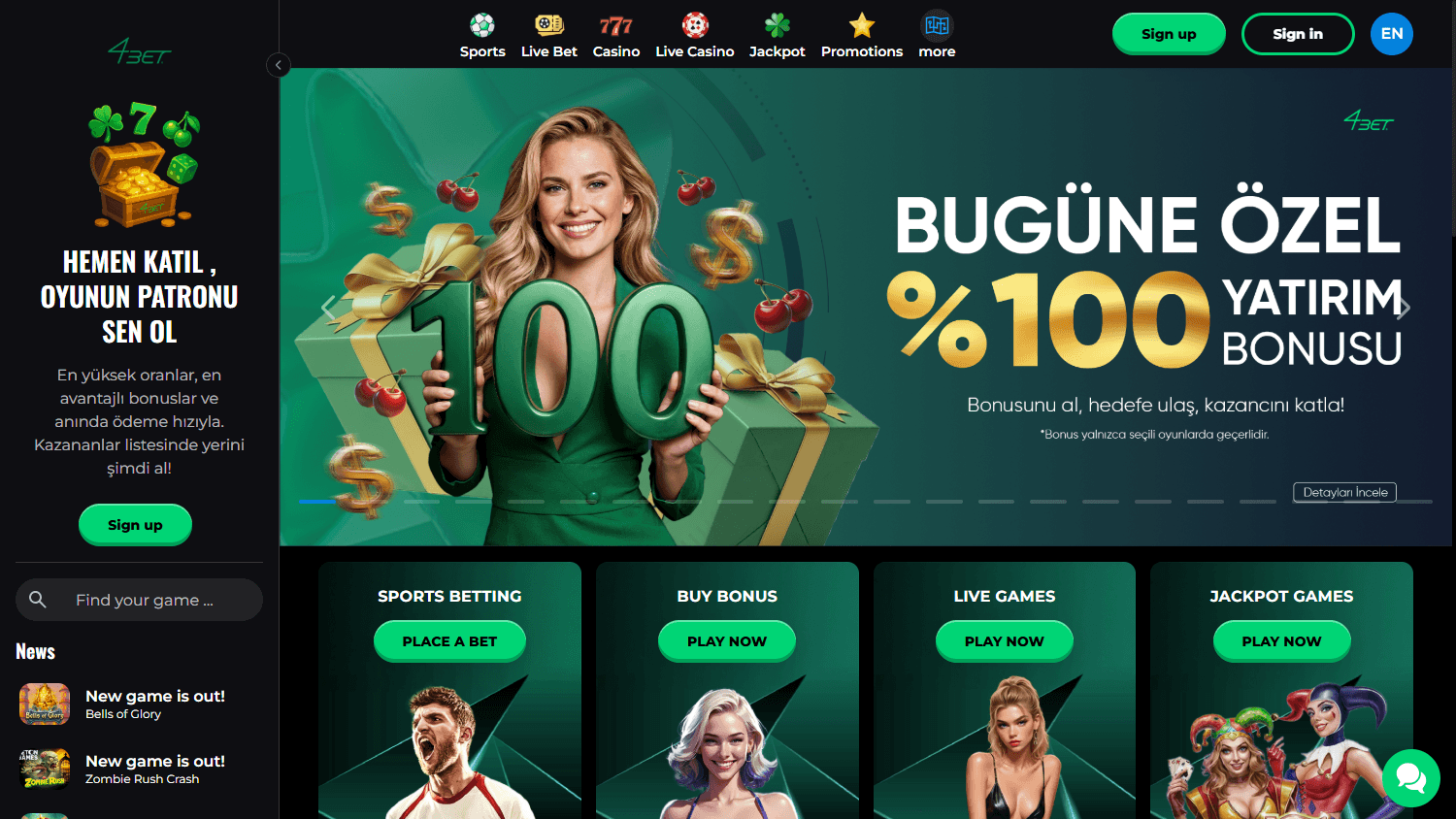 4bet_casino_homepage_desktop