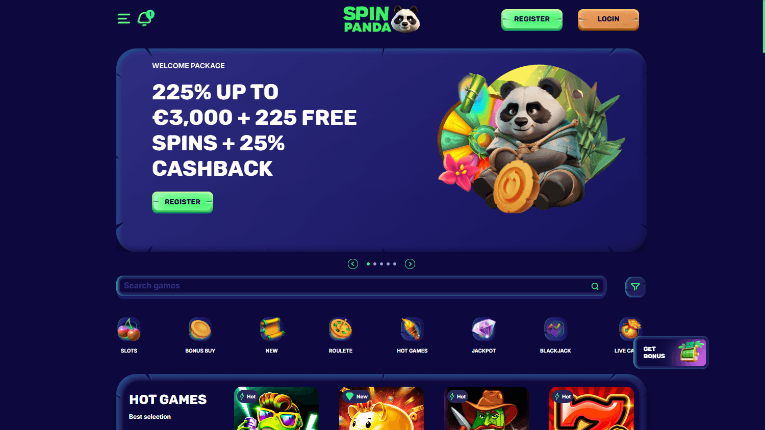 SpinPanda_Casino_homepage_desktop