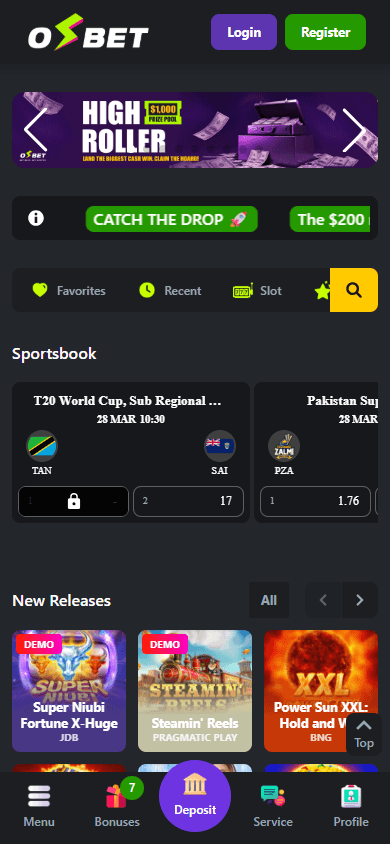 osbet_casino_homepage_mobile