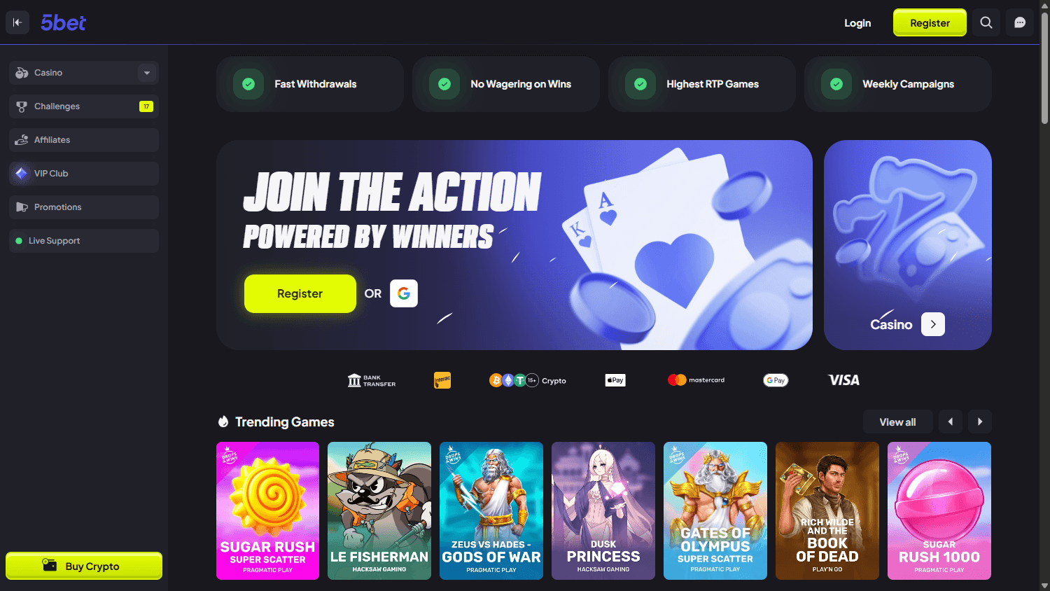 5bet_casino_homepage_desktop