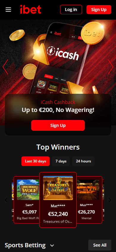 iBet.com_Casino_homepage_mobile