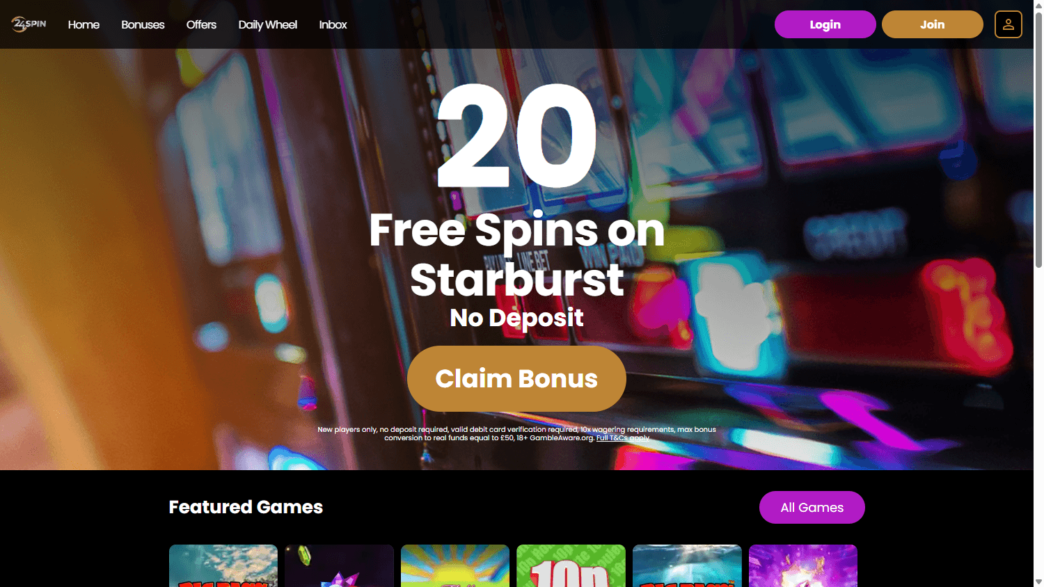 24spin_casino_homepage_desktop