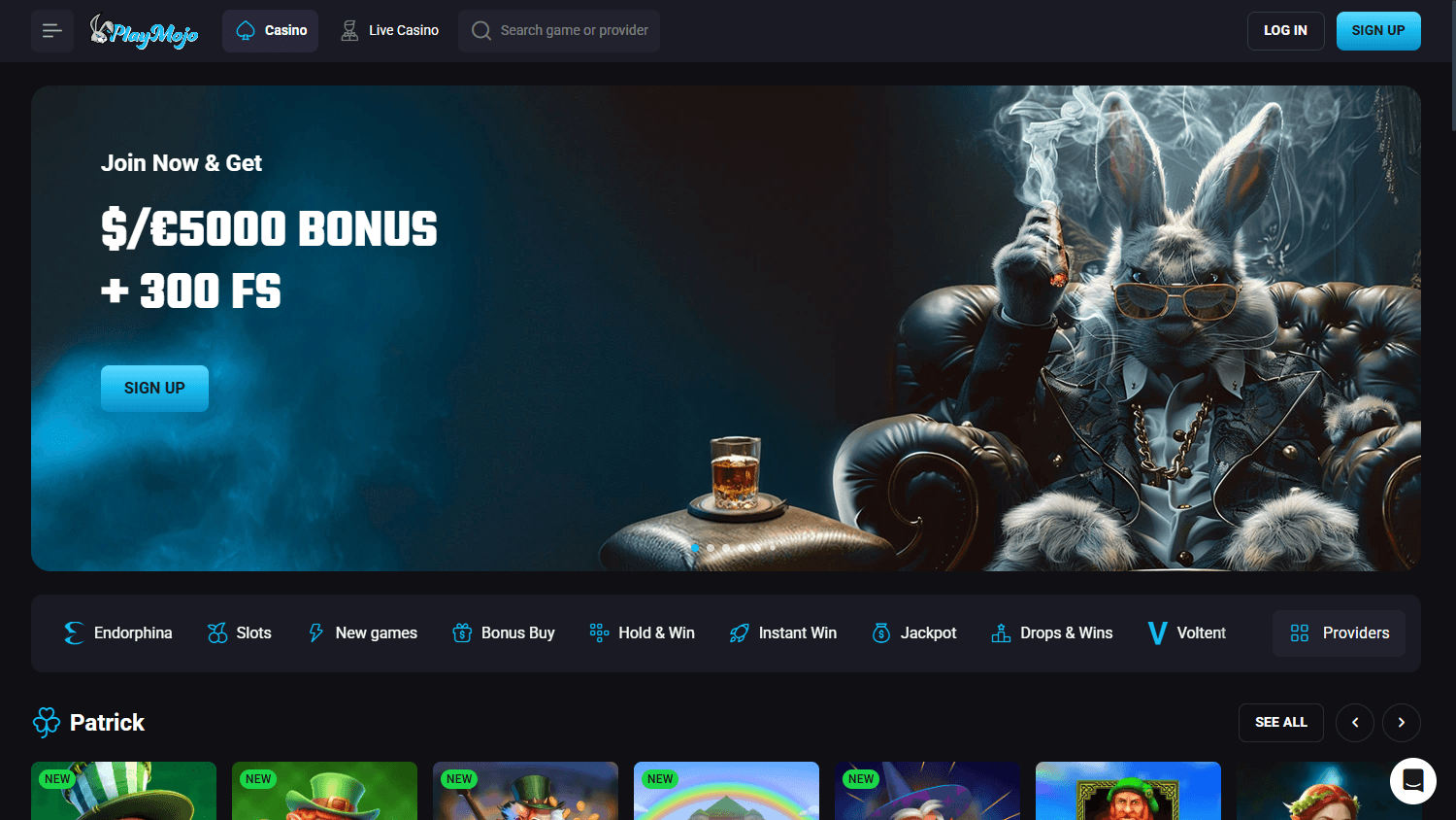 playmojo_casino_homepage_desktop