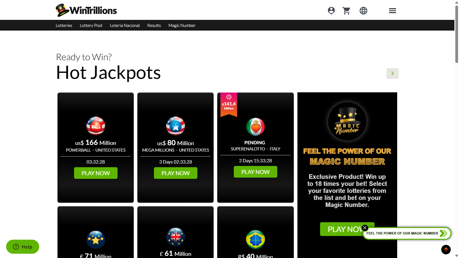 wintrillions_casino_homepage_desktop