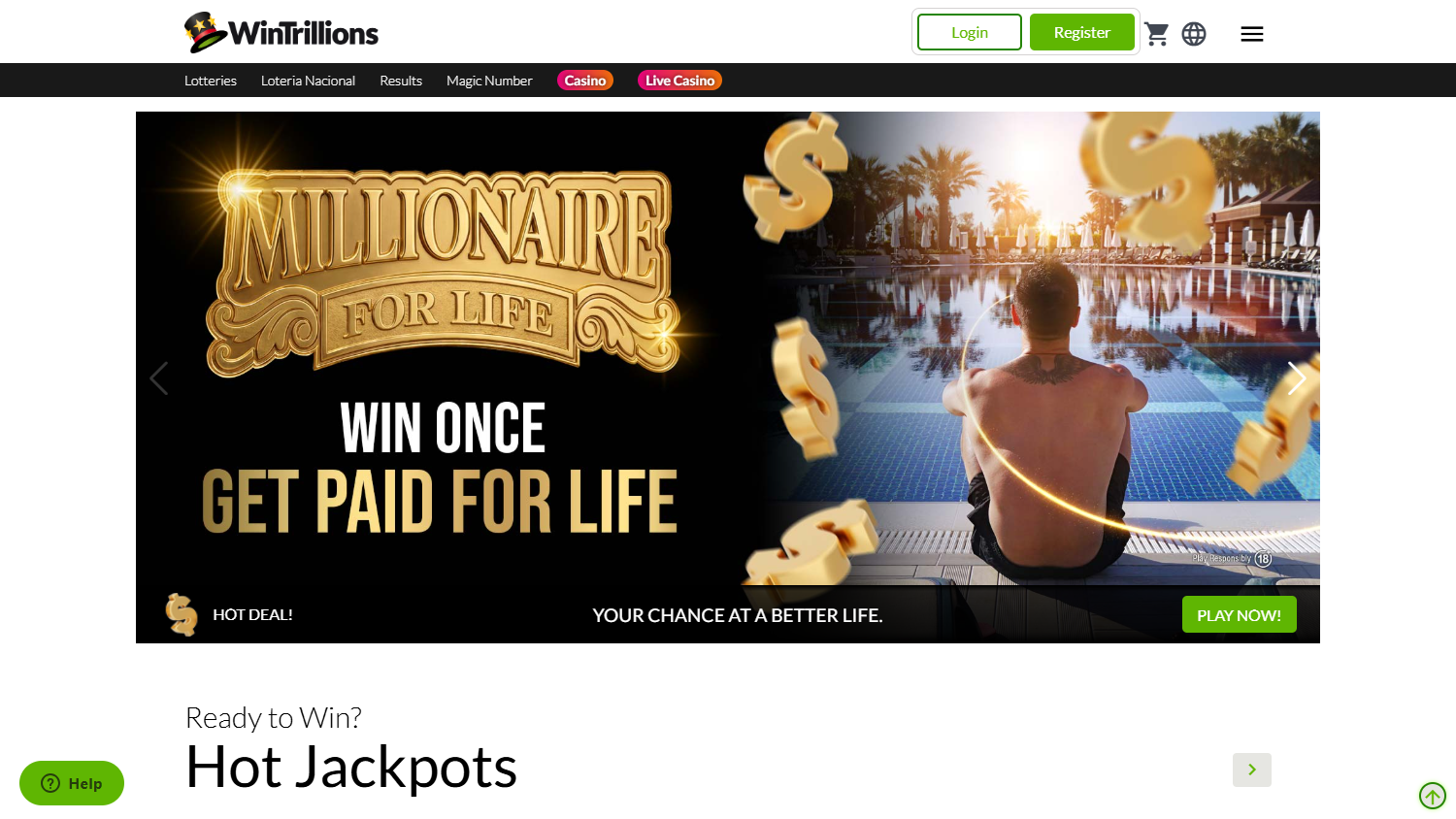 Trillonario_Casino_homepage_desktop