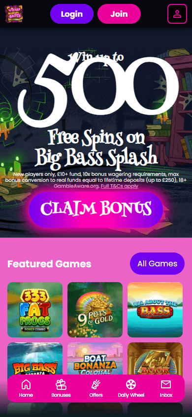 wizard_slots_casino_homepage_mobile
