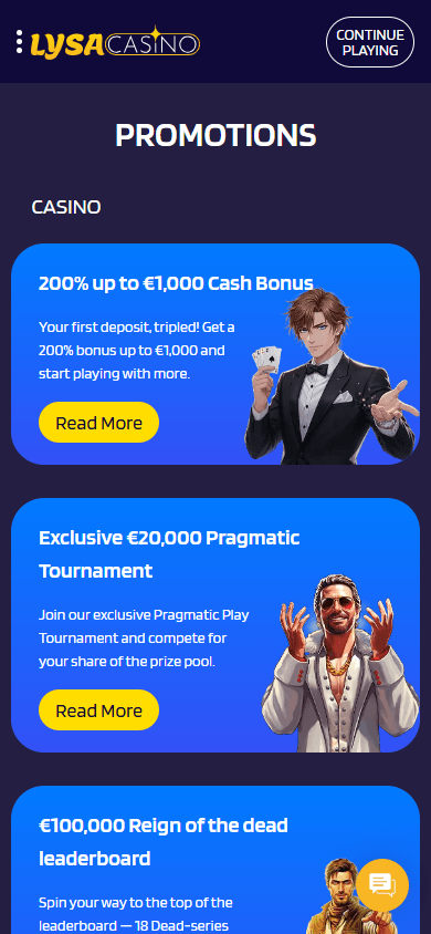 lysacasino_promotions_mobile