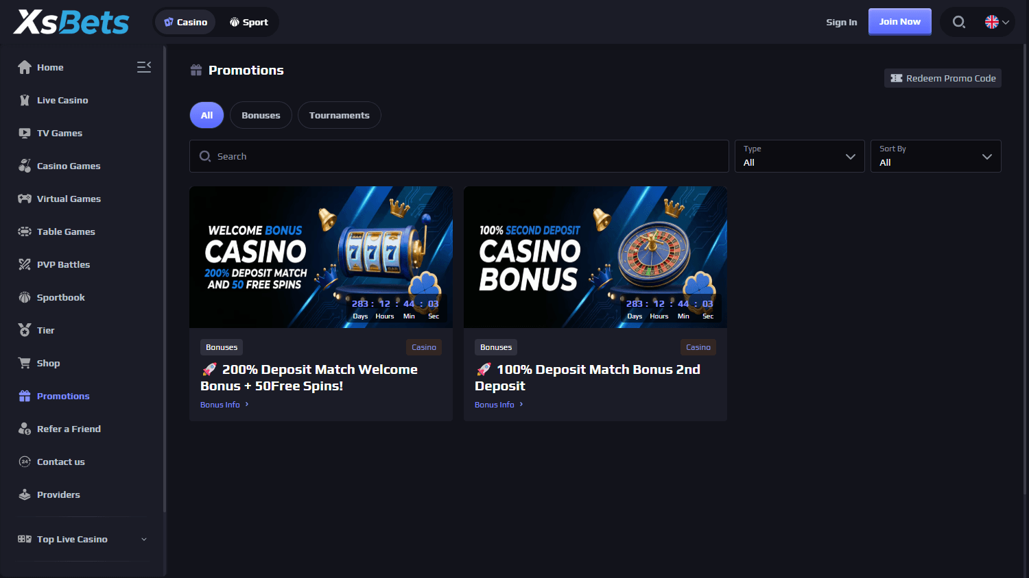 xsbets_casino_promotions_desktop