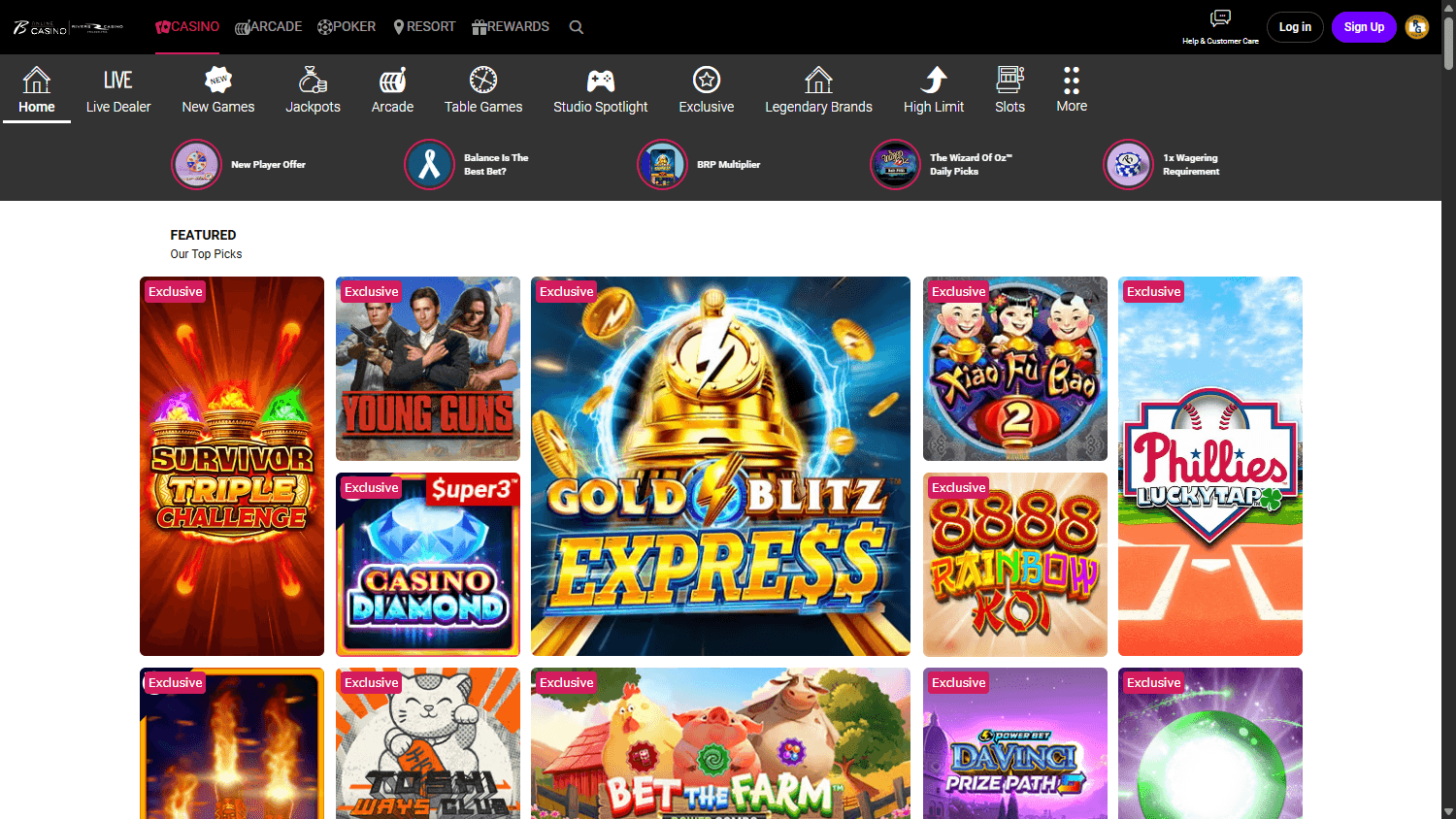 borgata_online_casino_pa_homepage_desktop