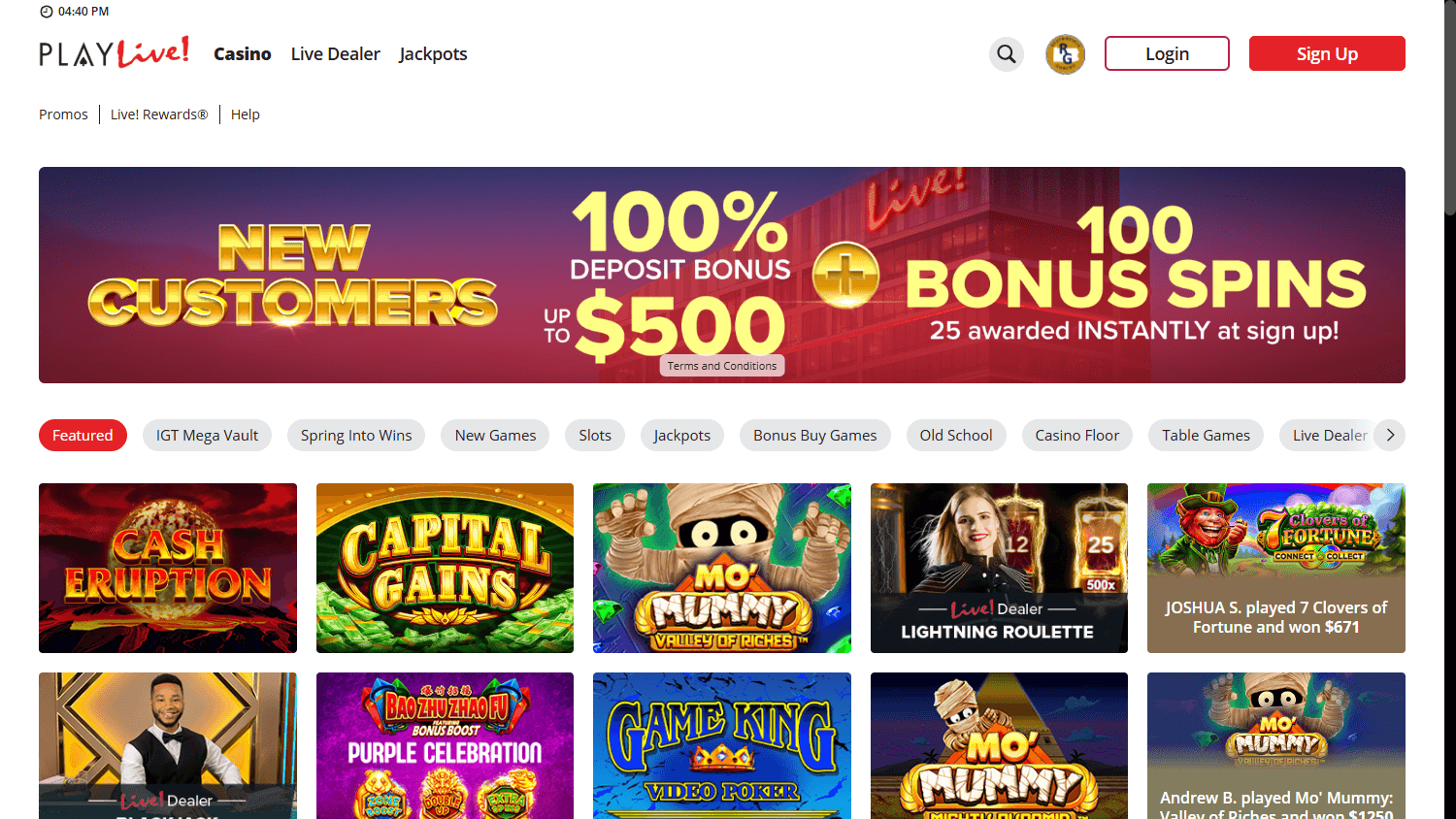 PlayLive!_Casino_PA_homepage_desktop