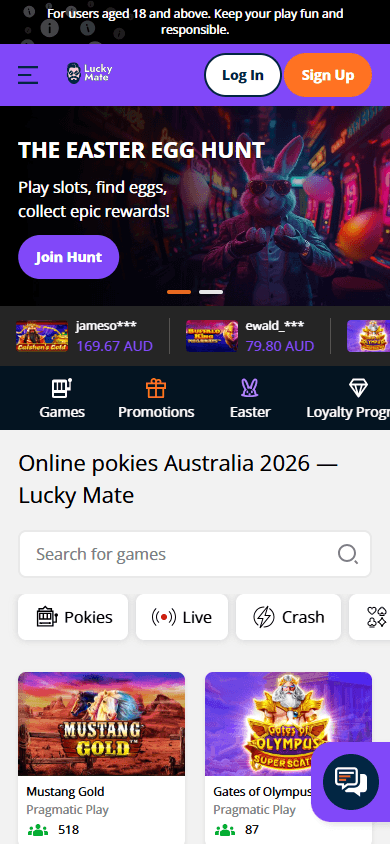 lucky_mate_casino_homepage_mobile