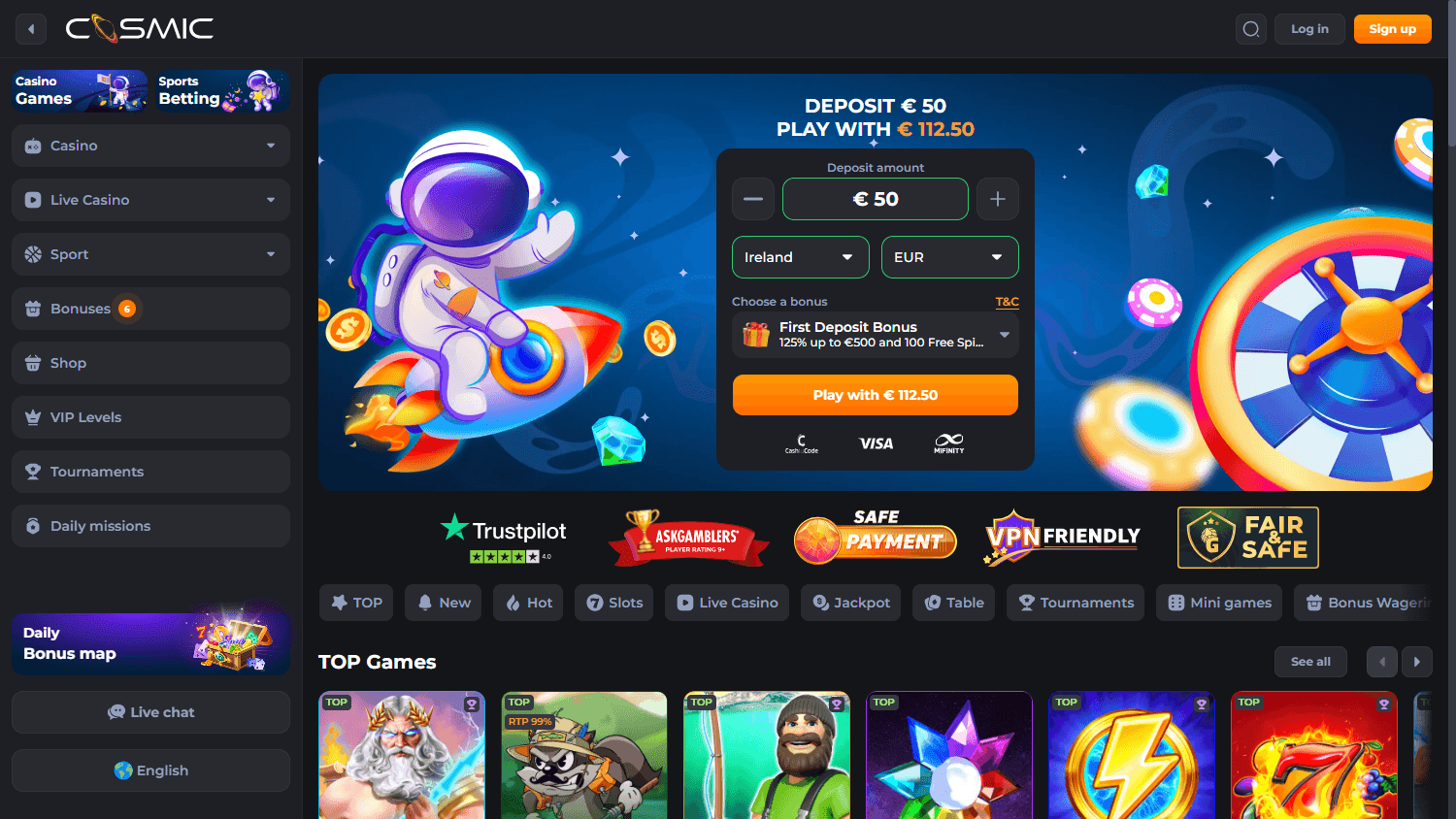 cosmicslot_casino_homepage_desktop