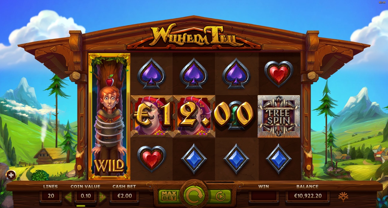Wilhelm Tell slot expanding wild symbols win