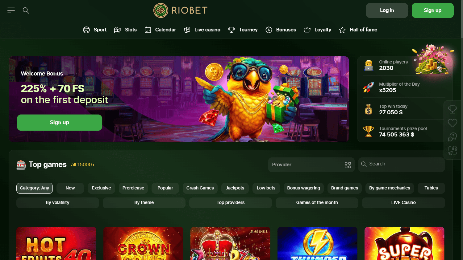 riobet_casino_homepage_desktop