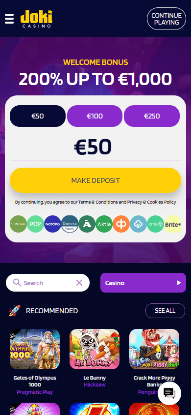 jokicasino_homepage_mobile