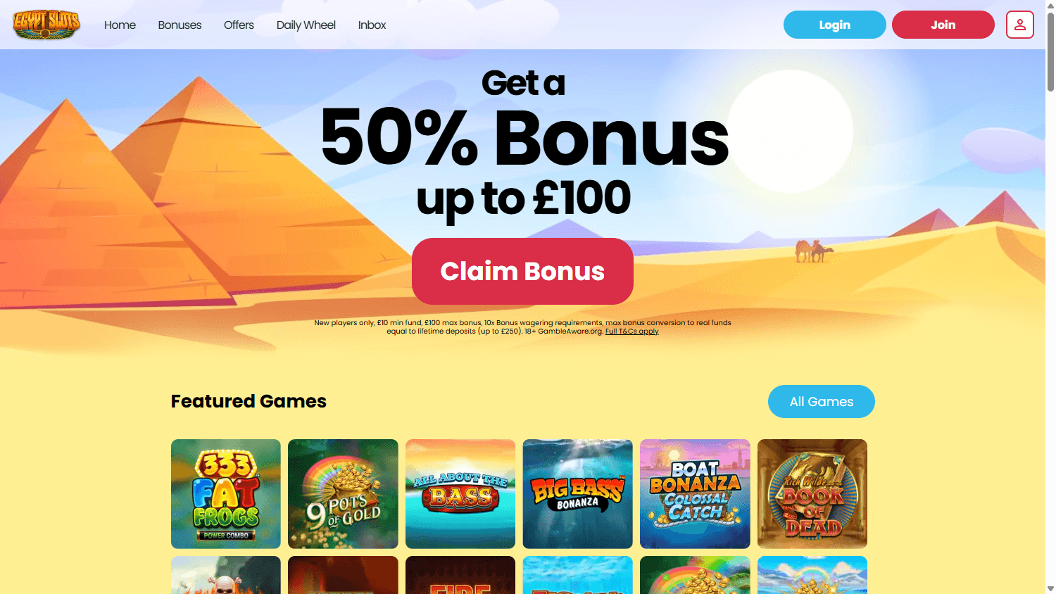 egypt_slots_casino_homepage_desktop