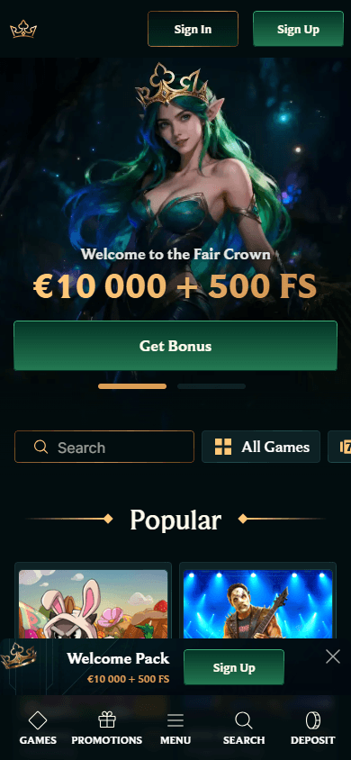 fair_crown_casino_homepage_mobile