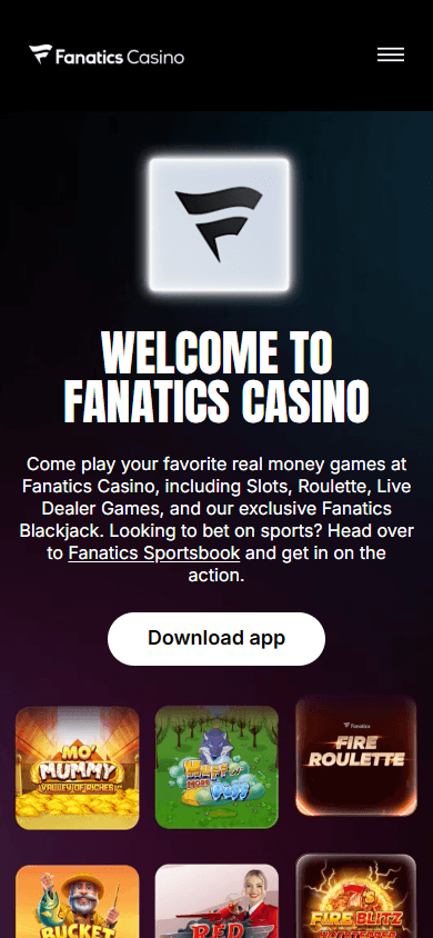 Fanatics_Casino_homepage_mobile