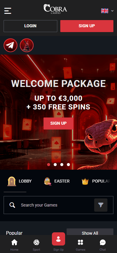 cobra_casino_homepage_mobile