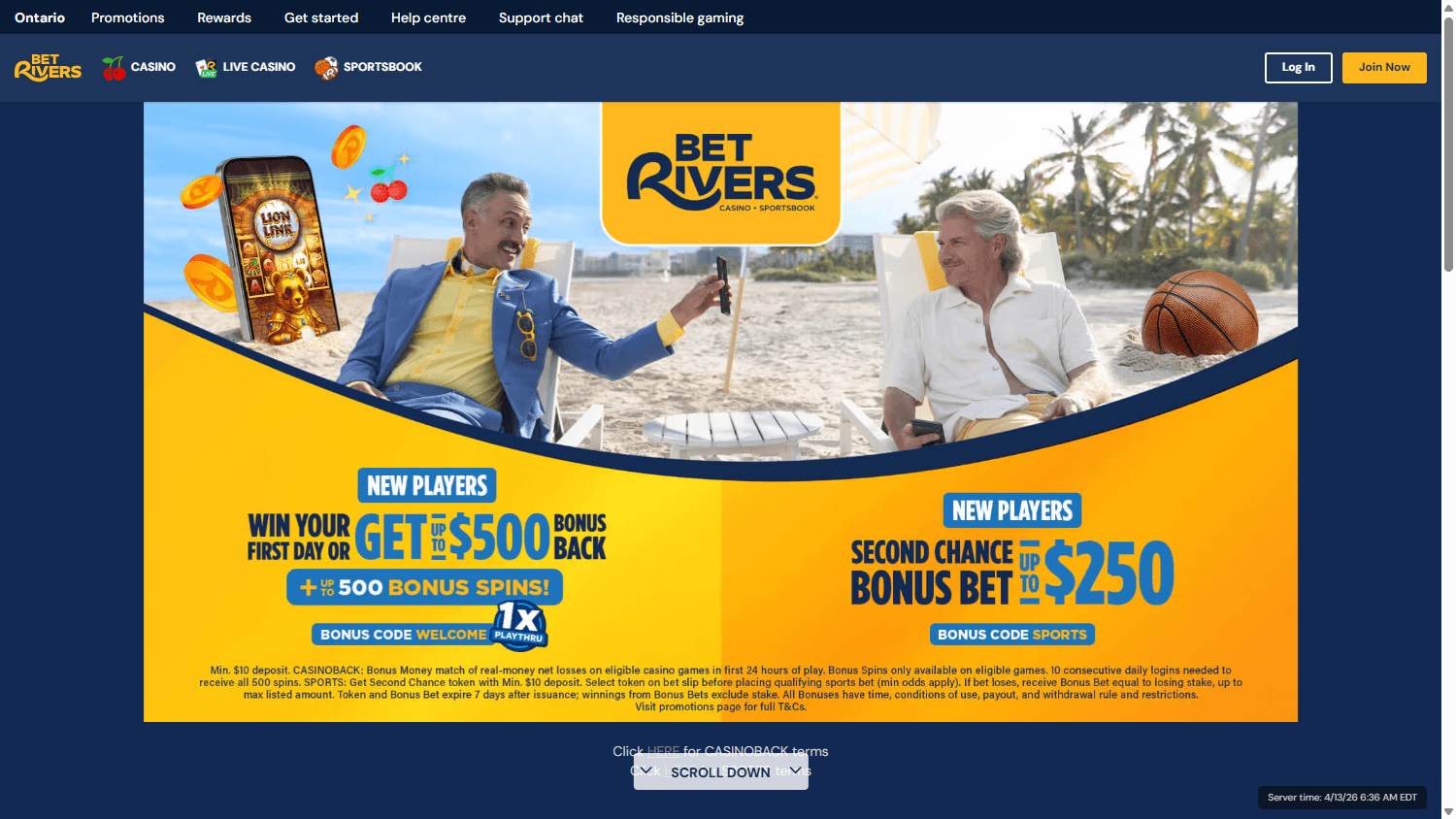 BetRivers_Casino_Ontario_homepage_desktop