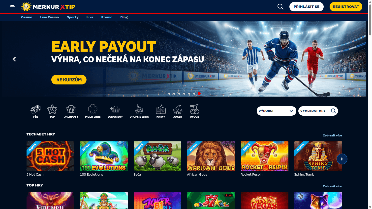 MerkurXTip_Casino_CZ_homepage_desktop