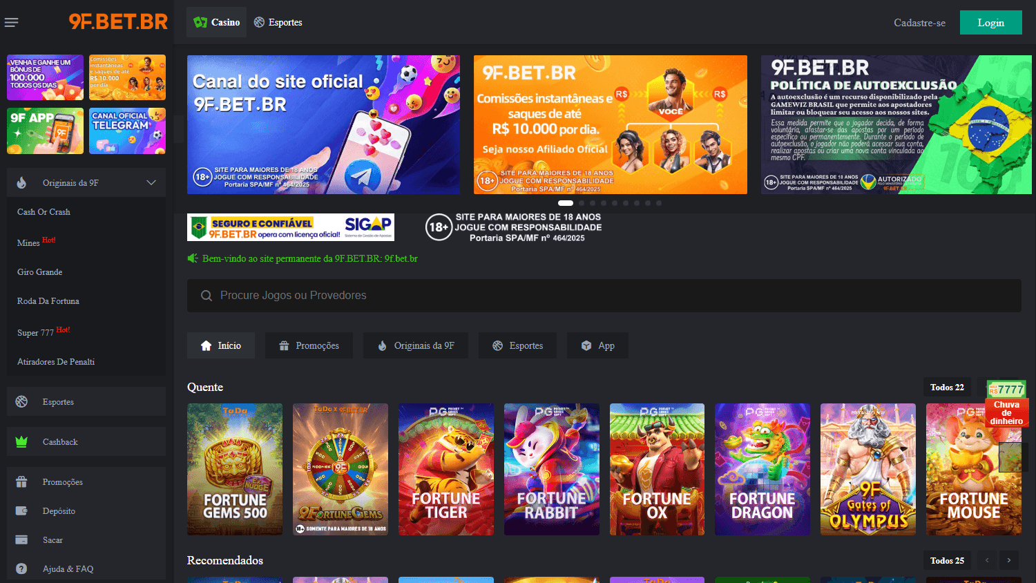 9F.BET.BR_Casino_homepage_desktop