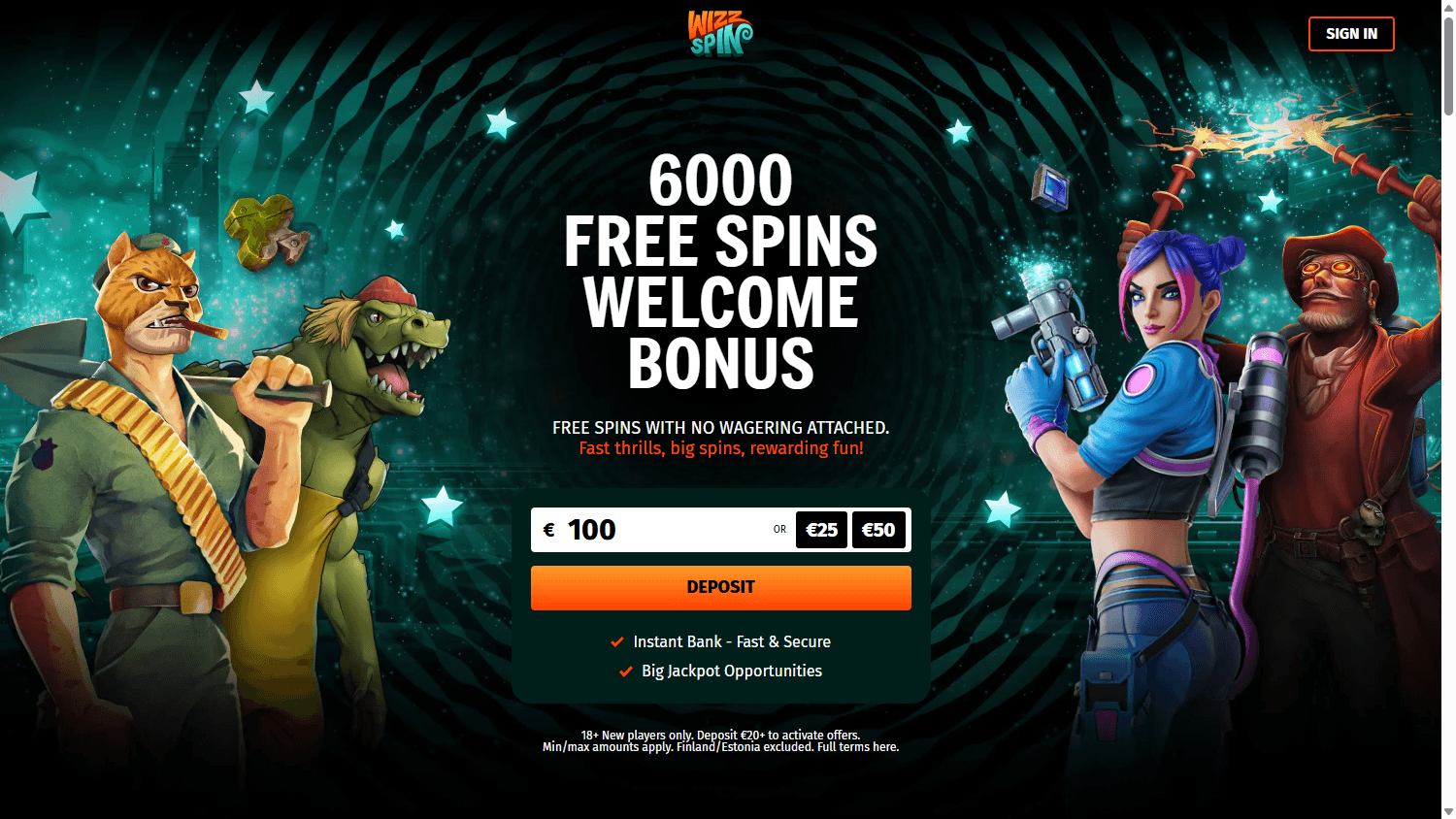 Wizz_Spin_Casino_homepage_desktop