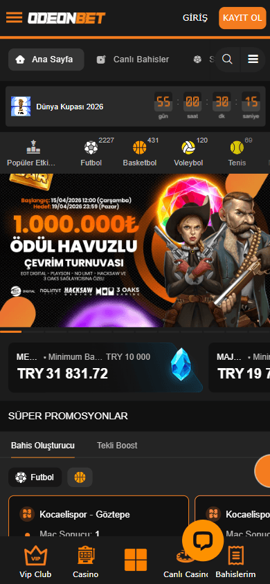 OdeonBet_Casino_homepage_mobile