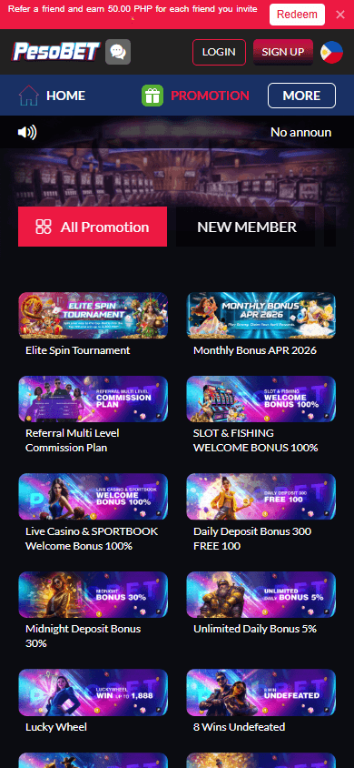pesobet_casino_promotions_mobile