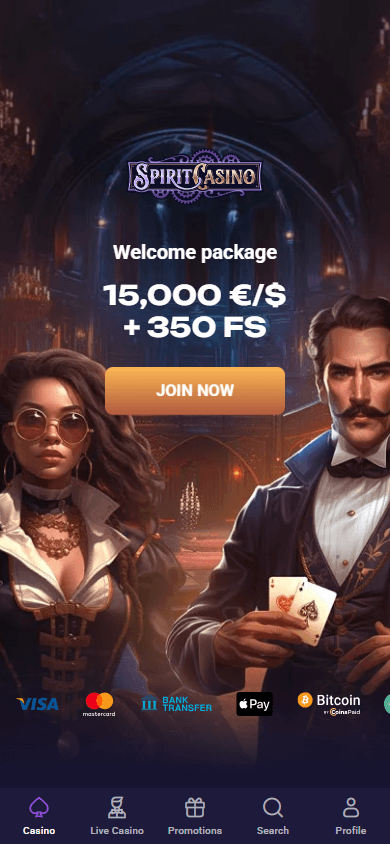 Spirit_Casino_homepage_mobile