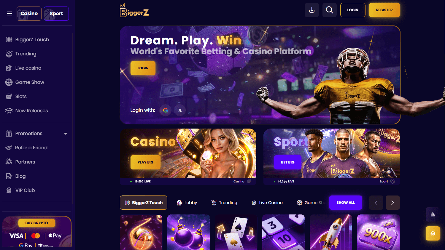 biggerz_casino_homepage_desktop