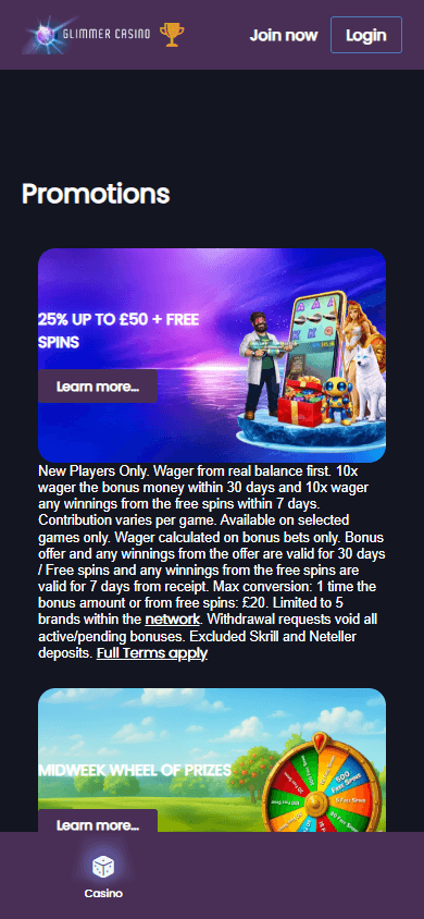 Glimmer_Casino_promotions_mobile