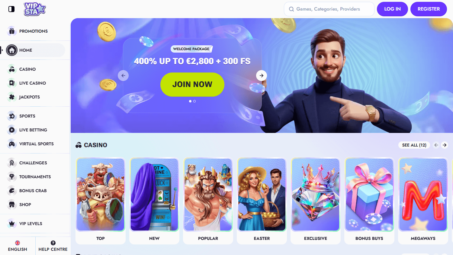 vipsta_casino_homepage_desktop
