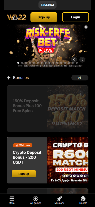 Wanejo_Bets_Casino_promotions_mobile