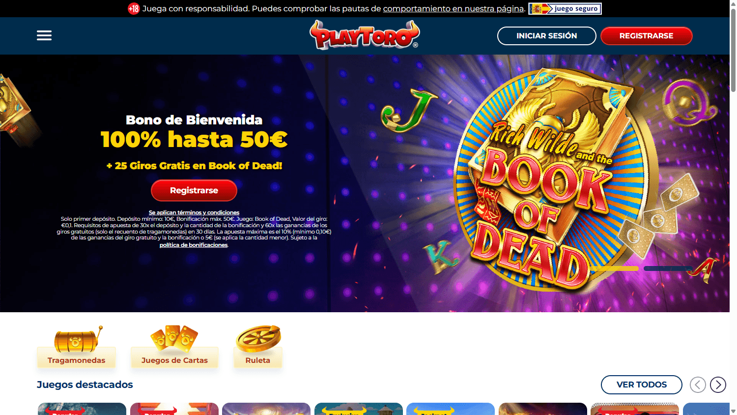 PlayToro_Casino_ES_homepage_desktop