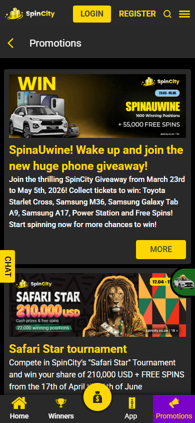 SpinCity_Casino_ZW_promotions_mobile