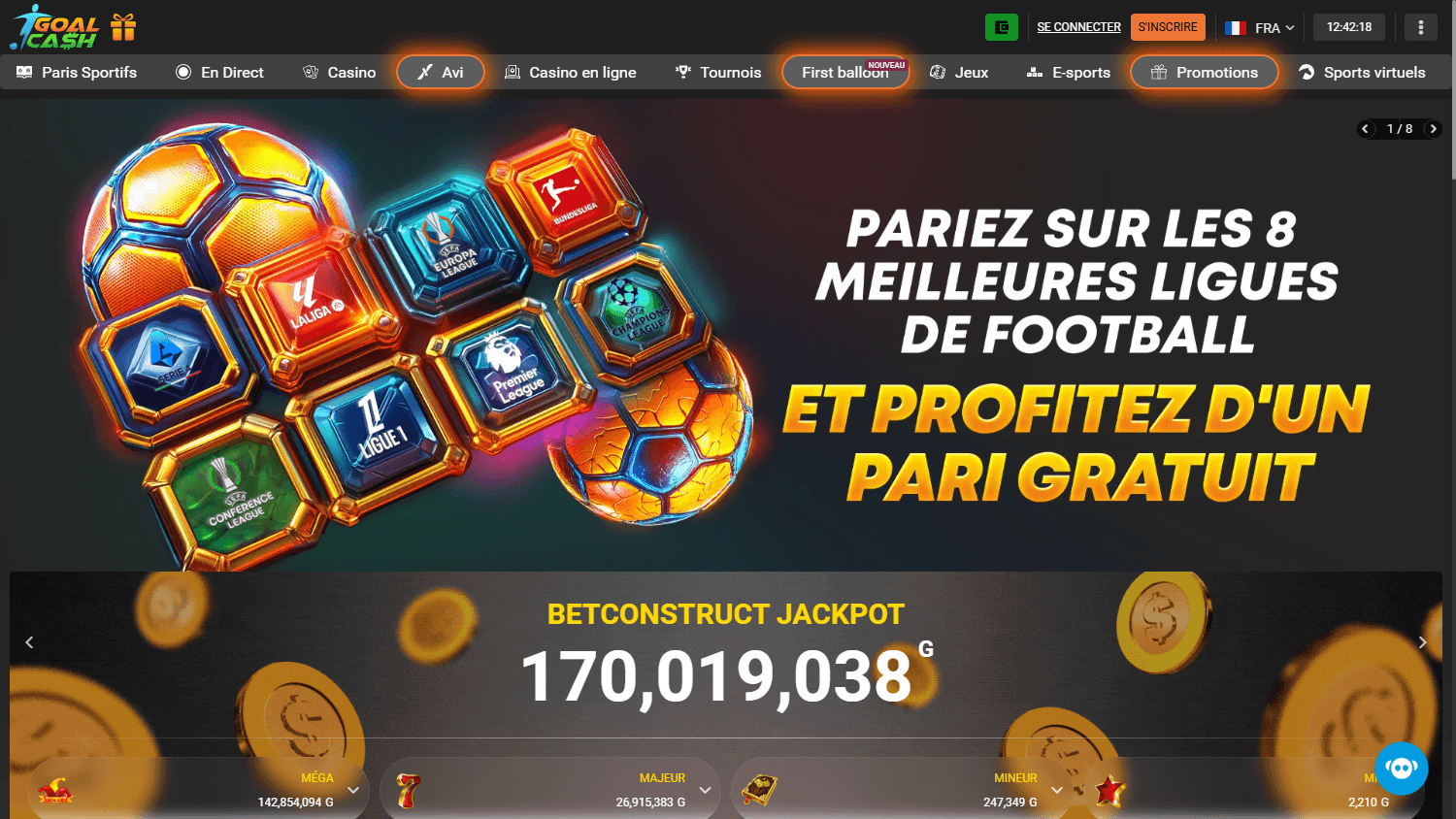 golcash_casino_homepage_desktop