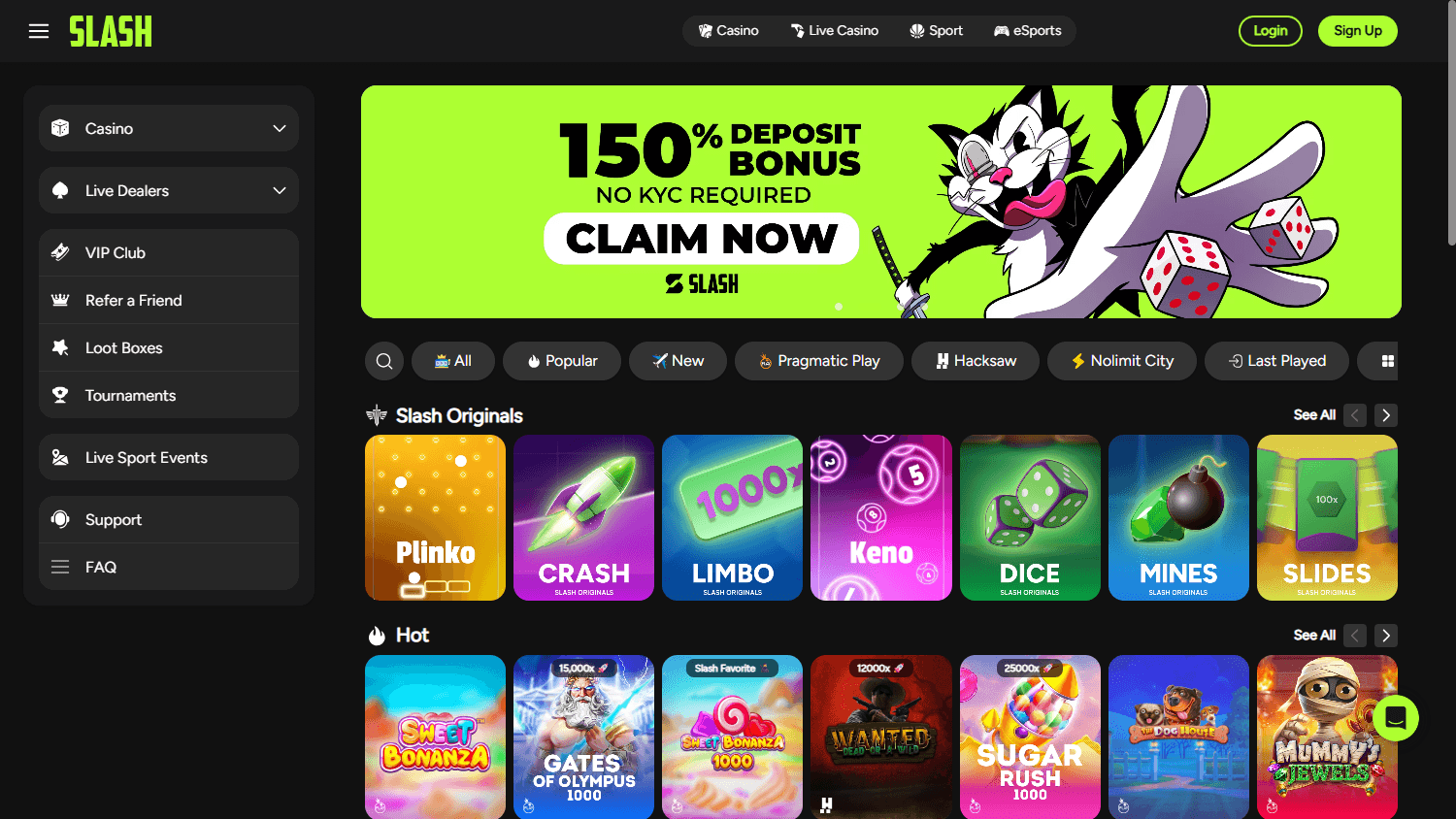 slash_casino_homepage_desktop