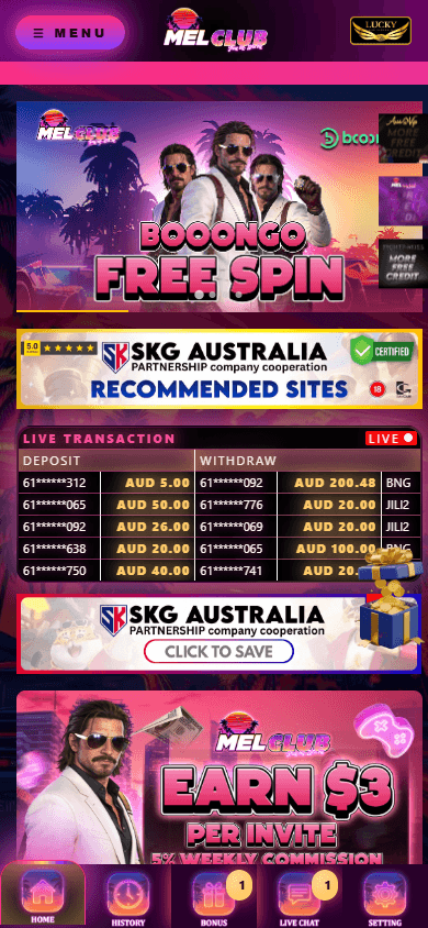 Melclub_Casino_homepage_mobile