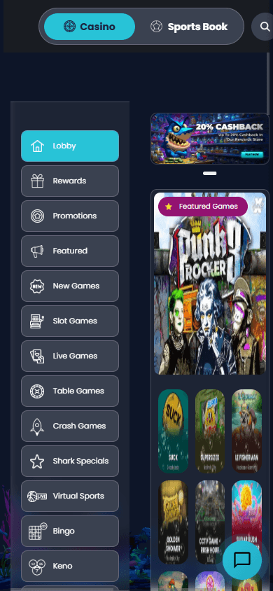 Shark_Casino_homepage_mobile