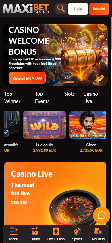 maxibet_casino_homepage_mobile