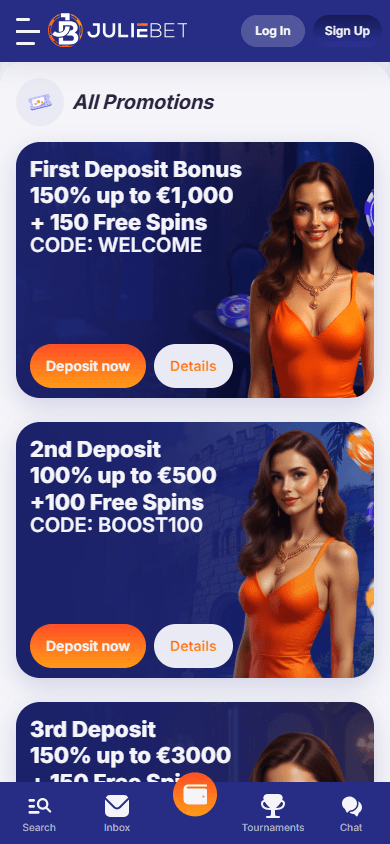 JulieBet_Casino_promotions_mobile