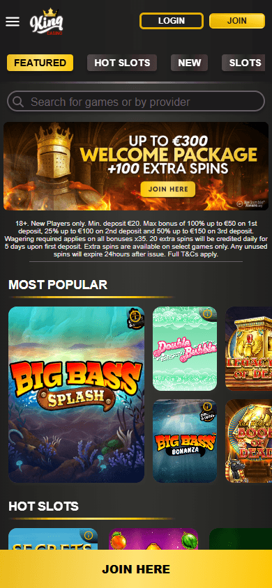 King_Casino_homepage_mobile