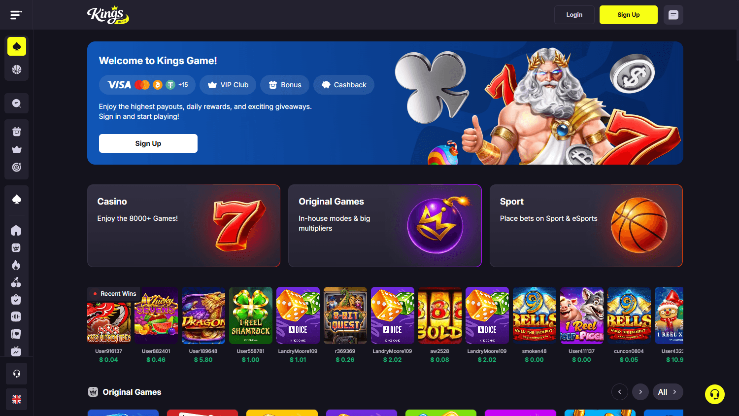Kings_Game_Casino_homepage_desktop