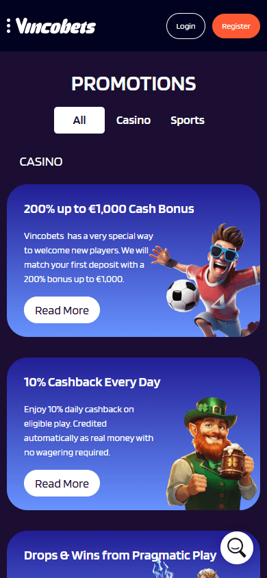 Vincobets_Casino_promotions_mobile