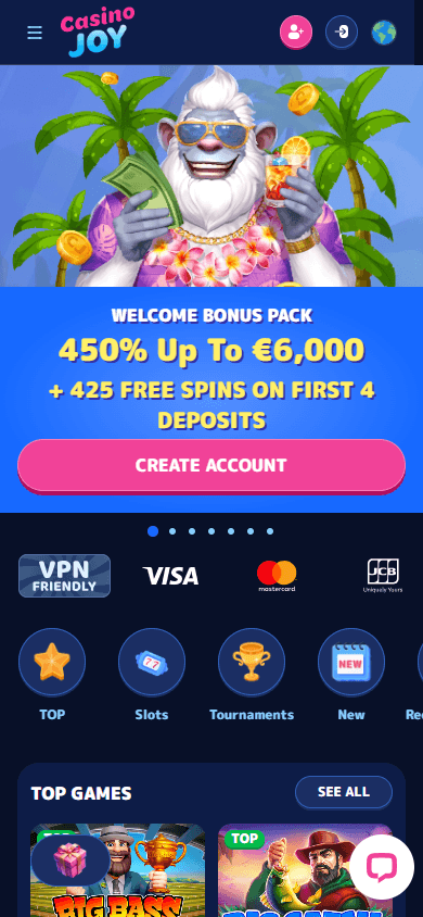 CasinoJoy_homepage_mobile