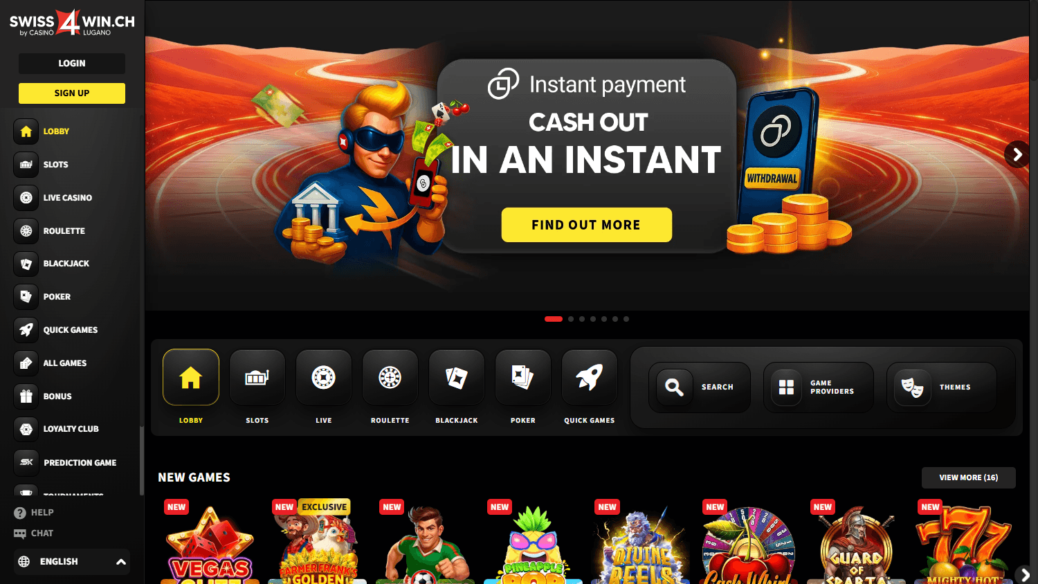 Swiss4Win_Casino_homepage_desktop