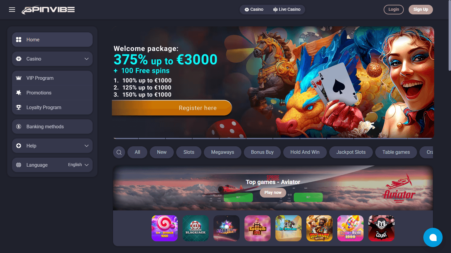 spinvibe_casino_homepage_desktop