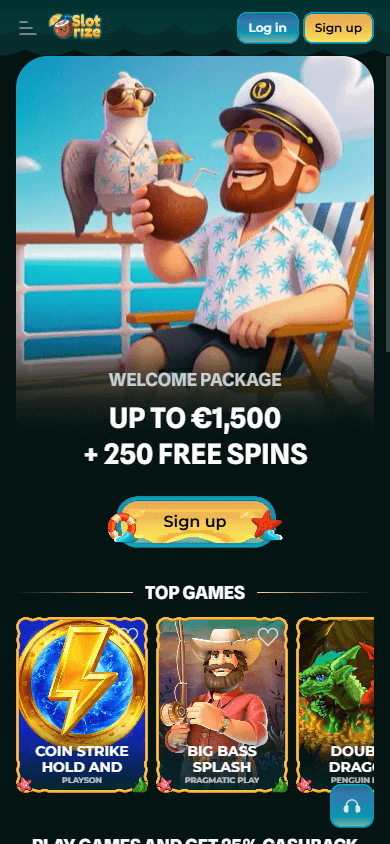 slotrize_casino_homepage_mobile