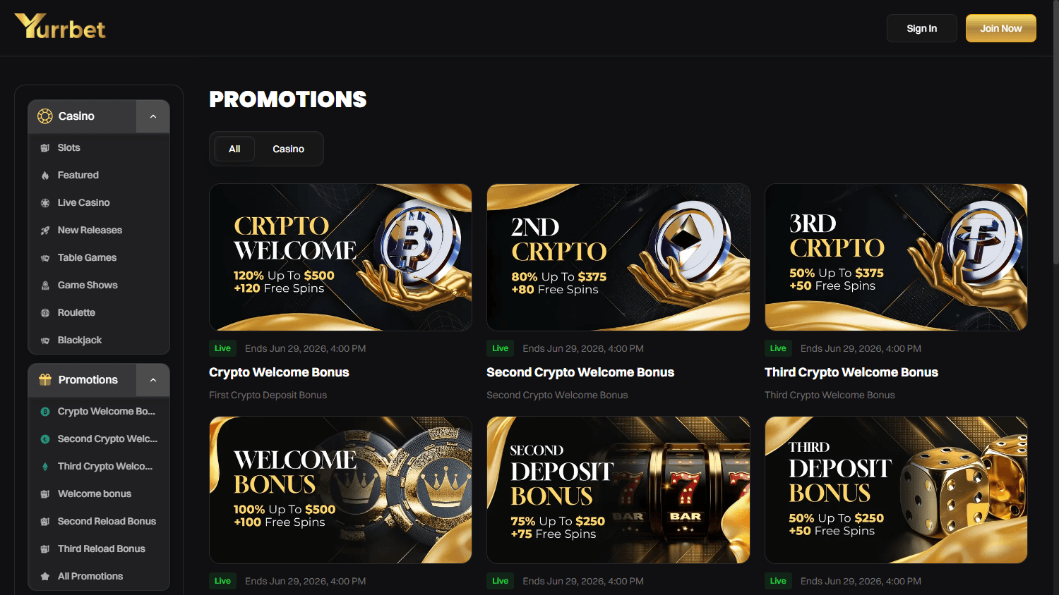 yurrbet_casino_promotions_desktop